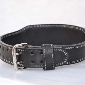 เข็มขัดยกน้ำหนักหนังแท้ พาวเวอร์ลิฟติ้ง ยิม เข็มขัดยกน้ำหนักแบบกำหนดเอง พร้อมโลโก้สั่งทำ - Product Image 5