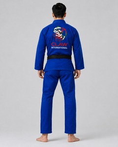 OEM Service Martial Arts Karate Uniform Polyester/Cotton Jiu Jitsu Lightweight Breathable Fighting Use Custom Front High Quality - Product Image 5