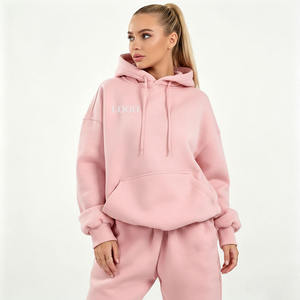 Conjunto Deportivo para Mujer al por Mayor, de Algodón y Felpa, Corte Regular, Ropa Casual, con Logotipo Personalizado para Tiendas de Ropa en Línea - Product Image 1