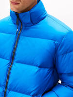 Veste matelassée personnalisée imperméable et respirante à capuche pour homme et femme, en toile de polyester rembourrée