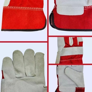 Gants de travail de sécurité industrielle en cuir de vachette pleine fleur, certifiés CE, résistants à la chaleur, anti-coupure, durables, de haute performance - Product Image 3