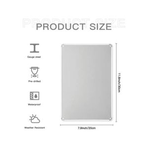 CIFbuy Targa da Parete Vintage in Metallo per Casa e Feste, con Freccia e Icona a Forma di Scatola, Segnale di Consegna Pacchi per Servizio Ritiro - Product Image 2