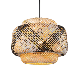Custom Size <b>Bamboo</b> Lampshade Handwoven Cheap Wholesale Natural Material for Rustic Home Decoration in Bulk Supply - Product Image 5
