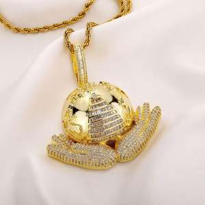 Pendentif diamant élégant très demandé pour hommes, bijou moderne, cadeau idéal pour anniversaire, disponible au prix de gros - Product Image 4