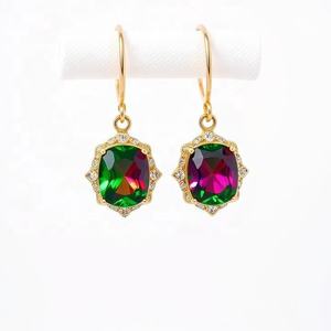 Exclusive 925 <b>Sterling</b> <b>Silver</b> Fancy Shape Multi-Gemstone Earrings for Women Trendy Fashion Party Accessory - Product Image 2