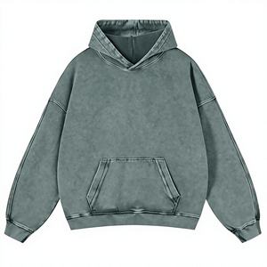 เสื้อสเวตเชิ้ตมีฮู้ดขนาดใหญ่แบบยูนิเซ็กซ์ สีพื้น ผ้าฟลีซ สวมใส่สบาย มีกระเป๋า ดีไซน์เรียบง่าย ความยาวปกติ เหมาะสำหรับใส่ในฤดูใบไม้ร่วง - Product Image 5
