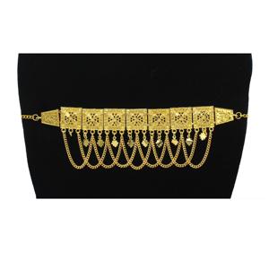 Martasha Designer Gold-Plated <b>Arabic</b> <b>Jewelry</b> Set Islamic Ramadan Special UAE Jewellery From Dubai Fashionable Necklace Earring - Product Image 5