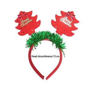 Natale Pet Cosplay trucco 12 pezzi oro rosso corno di cervo fiocchi di neve natale cappello Costume accessori arco fascia per la testa ornamenti - Product Image 3