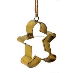 Ornement de Noël en métal d'exportation de haute qualité couleur dorée pour décor d'arbre intérieur et extérieur décorations de Noël en vrac - Product Image 4