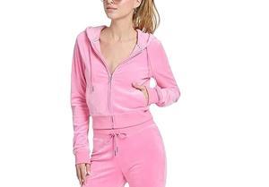 Velour เซ็ตเสื้อฮู้ดกางเกงสองชิ้นมีฮู้ดสำหรับผู้หญิงชุดวิ่งออกกำลังกาย velour สำหรับ20262026 - Product Image 2