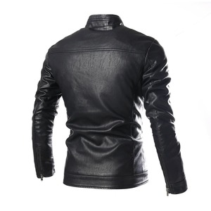 Leather <b>Jackets</b> Men Slim Fit Full Sleeve Coats Single Breasted Spliced Turn Down Collar <b>Jacket</b> <b>Punk</b> Men Casual <b>jacket</b> for men - Product Image 5