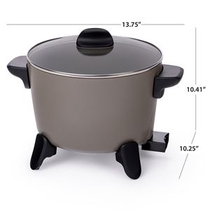 หม้อทอดไฟฟ้า 5 ลิตร สแตนเลส ตะกร้าเคลือบสารกันติด หม้ออเนกประสงค์ - Product Image 5