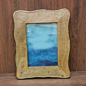 Plateau de service en bois massif écologique, finition artisanale, idéal pour hôtel, maison, cuisine, table basse, vente en gros - Product Image 3