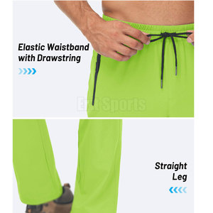 Modern Design Flare <b>Trouser</b> Premium Stitching Soft Fabric <b>Elastic</b> <b>Waist</b> Mid Rise Casual Fit OEM Service for Outdoor Street Wear - Product Image 6