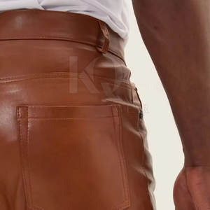 Pantalones de Cuero de Lujo para Hombre, Cuero Suave de Primera Calidad, Ajuste Cómodo y Duradero, Perfectos para Atuendos Casuales y Profesionales - Product Image 6