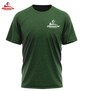 T-shirt pour homme en coton 100% personnalisable, couleur unie, broderie personnalisée, manches courtes, col rond tricoté, vêtements de sport et d'entraînement - Product Image 1