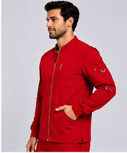 Ensemble de blouses médicales confortables pour hommes, tissu extensible respirant, uniforme d'hôpital pour médecins et infirmières, logo personnalisé, tenue professionnelle. - Product Image 6