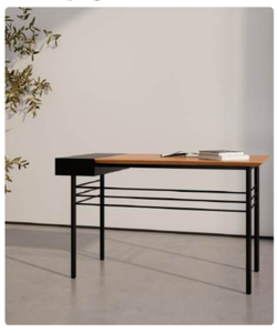 Escritorio Rectangular Minimalista de Madera, Muebles Modernos de Oficina, Diseño de Oficina en Casa Independiente - Product Image 3