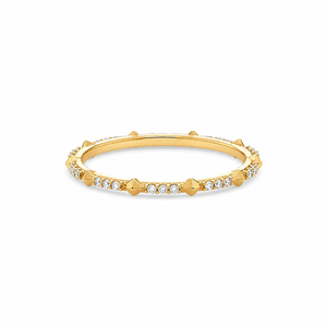 925 Sterling <b>Silver</b> Moissanite Ring 10K Yellow Gold Plated Eternity <b>Band</b> for Women <b>Wedding</b> Party Jewelry - Product Image 1