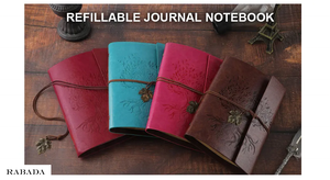 Carnet de notes en cuir véritable fait à la main avec feuilles de papier pour usage personnel et meilleure option de cadeau aux tarifs de gros - Product Image 4