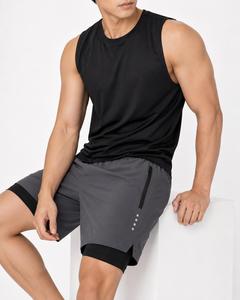 Pantalones Cortos Deportivos para Hombre, de Secado Rápido, Ecológicos, con Cordón Ajustable, Cintura Elástica, 100% Poliéster Tejido, Gran Venta - Product Image 1