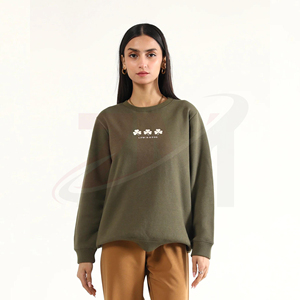 Sudadera estampada informal con cuello redondo, ropa de moda para comodidad diaria y estilo moderno, estampado gráfico para mujer - Product Image 4