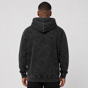 Acid Washed <b>Men</b> Hoodie <b>Pullover</b> Sweatshirt Graphic Print Hooded Sweatshirt with Pocket for Casual Wear <b>Men</b> Acid Wash Hoodies - Product Image 5