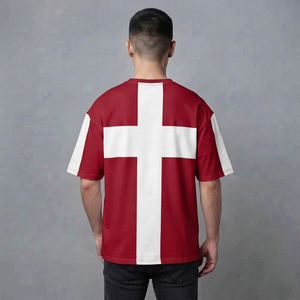 T-shirt en toile à manches courtes pour homme, coupe classique, col rond, marron et blanc, décontracté, style streetwear, séchage rapide - Product Image 4