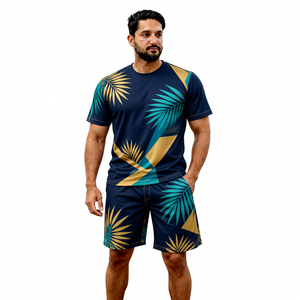 Camisa y Pantalones Cortos de Verano, Casuales, de Primera Calidad, Personalizados con Logotipo, Ropa Ligera para Hombre y Mujer, para Playa, Vacaciones y Viajes - Product Image 1