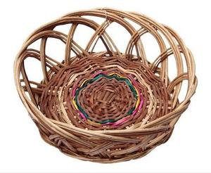Cesta de Almacenamiento de Bambú Hecha a Mano con Asa, Cesta Utilitaria de Bambú Tejida Natural, Almacenamiento y Organización para el Hogar, Precio al por Mayor - Product Image 2