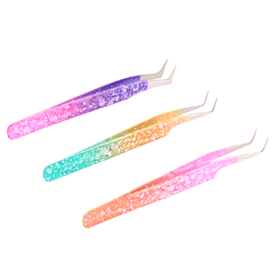 Pince à épiler en acier inoxydable pour extensions de cils, nouveau design, efficace, parfaite pour les artistes, réutilisable, améliorant l'application, antistatique - Product Image 2
