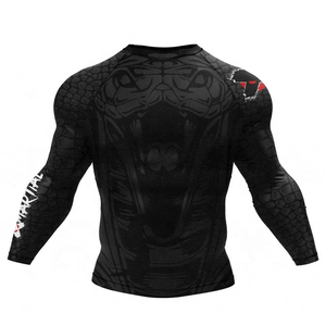 Men's Full Sleeve Color Blocked Rash Guard Quick Dry Anti-Bacterial UV Protection Breathable Eco-Friendly Spandex/Nylon Adult - Product Image 4