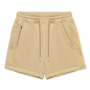 Pantalones Cortos de Hombre de Color Sólido con Cordón Ajustable, Cintura Media, Estilo Casual, Tejido de Tela, Impresión Digital Ecológica, Servicio OEM - Product Image 1