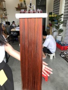 Extensions de cheveux naturels Remy vierges vietnamiens à 100 %, lisses comme des baguettes, alignées sur la cuticule, en trame unique, pour dropshipping - Product Image 3
