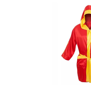 Robe de boxe à capuche en tissu satiné de haute qualité, tenue d'arts martiaux pour enfants et adultes, style sportif, robe de ring - Product Image 6