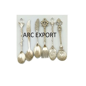 Aluminum Metal Designer Table Decoration New Stylish Cutlery Set Fancy Modern Wedding Home Kitchen Serving Cutlery Flatware Set - Product Image 1