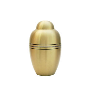 โกศโลหะสำหรับงานศพของผู้หญิงรูปทรงโดมพิมพ์ลายดอกไม้เคลือบสูงโกศสำหรับผู้ใหญ่งานฝีมือ - Product Image 3