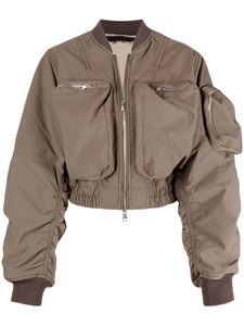 โรงงาน OEM ผลิตตามสั่ง ออกแบบใหม่ เสื้อแจ็คเก็ตบอมเบอร์ผู้หญิงแบบรูช ซิปหน้า ผลิตจากโพลีเอสเตอร์ 100% - Product Image 2