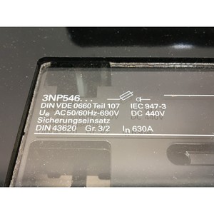 สวิตช์ตัดวงจรฟิวส์ Siemens 3NP54 60-0CA10 - อุปกรณ์และอะไหล่เซมิคอนดักเตอร์ชั้นนำระดับโลกที่เชื่อถือได้ - Product Image 3