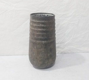 Jarrón de Metal con Acabado Vintage, Jarrón Alto Decorativo para Flores, Estilo Rústico Antiguo, Jarrón Cilíndrico para Decoración del Hogar, Vestíbulo de Hotel, Bodas - Product Image 3