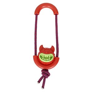 Lanciatore di Snack in Juta Naturale con Guinzaglio, Giocattolo Interattivo e di Movimento per Cani con Suono e Gomma Antiscivolo - Product Image 3