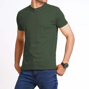 T-shirt décontracté pour homme en coton épais 100 % respirant et à séchage rapide, personnalisable avec impression numérique sur le devant, prix d'usine, vente en gros - Product Image 2