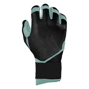 Gants de frappe en cuir noir et vert menthe avec paume rembourrée et fermeture auto-agrippante pour l'entraînement, unisexe adulte, gauche, XL, XXL - Product Image 3