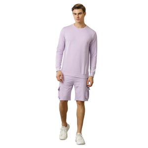 Shorts sur mesure de haute qualité pour hommes, en tissu de qualité supérieure, 100% coton molletonné, parfaits pour l'entraînement, la course à pied et les tenues décontractées - Product Image 2