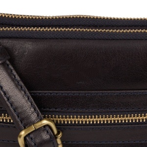 Fabricante de Bolsos Cruzados de Piel Genuina al por Mayor con Correa Ajustable y Bolsillo Frontal con Cremallera, OEM ODM, Pedidos al por Mayor - Product Image 4