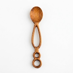 Juego de cucharas de madera con mango largo, diseño minimalista ecológico, utensilios para acampar, cucharas de cocina de madera natural, no tóxicas - Product Image 2