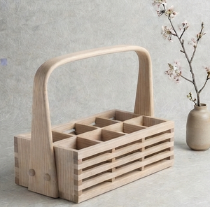 Meubles de rangement en bois et étagères, organisateurs de rangement pour la maison, caddies de rangement en bois pour ustensiles de cuisine - Product Image 3