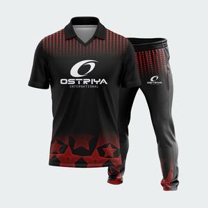 Conjunto de Uniforme de Cricket para Hombre, Impresión por Transferencia de Calor, Conjunto de Jersey y Pantalones para Equipo, Duradero, Ligero, de Secado Rápido y Transpirable, 100% - Product Image 4