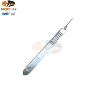 ด้ามมีดผ่าตัดเบอร์ 3 พร้อมใบมีดผ่าตัดเบอร์ 15 ทำจากเหล็กกล้าคาร์บอน อุปกรณ์การแพทย์สำหรับการผ่าตัด ใช้ครั้งเดียว ทิ้งได้ ปลอดเชื้อ - Product Image 3