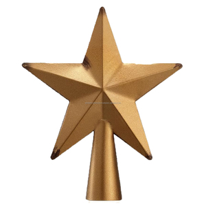 Givré Brillant Cuir À La Main Nativité Étoile Arbre Topper Arbre De Noël Décoration Vintage Moderne Ornement par Ambiance Lifestyle - Product Image 3